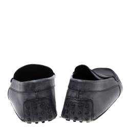 Pre Owned حذاء لوفرز تودز جلد أزرق كحلي سير بيني مقاس 42.5  