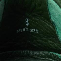 Pre Owned Tod's Green Leather Driving Loafers Size 42