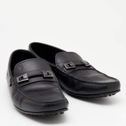 مملوكة مسبقًا حذاء لوفرز تودز جلد أسود سليب أون مقاس 44.5