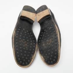 مملوكة مسبقًا Tod's Black Leather Slip On Loafers Size 42.5