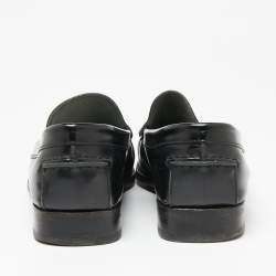 مملوكة مسبقًا Tod's Black Leather Slip On Loafers Size 42.5