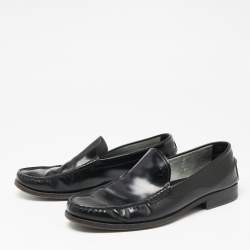 مملوكة مسبقًا Tod's Black Leather Slip On Loafers Size 42.5