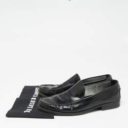 مملوكة مسبقًا Tod's Black Leather Slip On Loafers Size 42.5