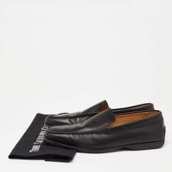 Tod's Black Leather Slip On Loafers Size  40