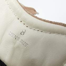 Tod's Beige/Cream Suede And Technical Fabric Low Top Sneakers Size 42
