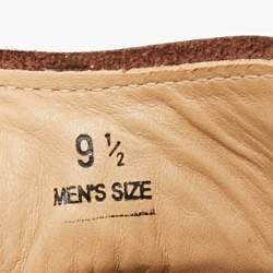 Pre Owned حذاء رياضي تودز جلد مخرم بني رباط مقاس 44