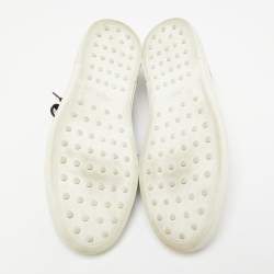 Pre Owned حذاء رياضي تودز جلد مخرم بني رباط مقاس 44