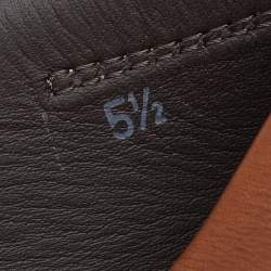 Pre Owned Tod's Brown Leather Slip On Loafers Size 39