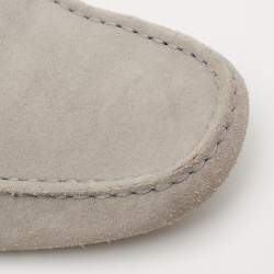 مملوكة مسبقًا حذاء لوفرز تودز سويدي رصاصي مزين فيونكة سليب أون مقاس 45