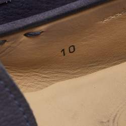 Pre Owned Tod's Purple Suede Slip On Loafers Size 44.5