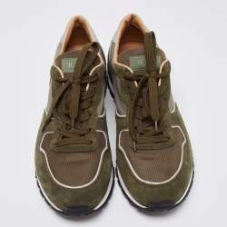 Pre Owned حذاء رياضي  تودز شبك وسويدي أخضر رباط مقاس 43