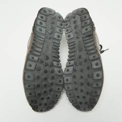 Pre Owned حذاء رياضي تودز جلد رصاصي  بعنق منخفض مقاس 42