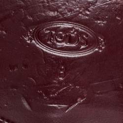 Pre Owned حذاء أوكسفورد تودز جلد أسود برباط مقاس 42