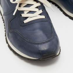 Tod's Blue Leather Low Top Sneakers Size 44.5