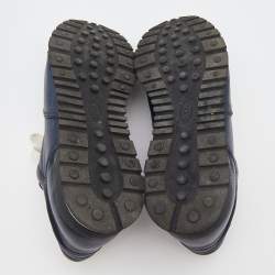 Tod's Blue Leather Low Top Sneakers Size 44.5