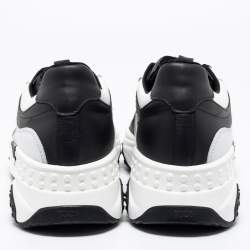 Pre Owned حذاء رياضي تودز أكتيف سبورتي شبكة وجلد أبيض/أسود مقاس 44