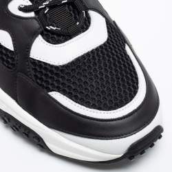 Pre Owned حذاء رياضي تودز أكتيف سبورتي شبكة وجلد أبيض/أسود مقاس 44