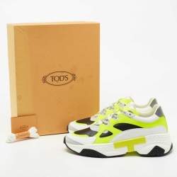 مملوكة مسبقًا حذاء رياضي تودز أكتيف سبورتي جلد ثلاثي اللون مقاس 43