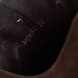 Tod's Brown Nubuck Leather Lace Up Sneakers Size 41