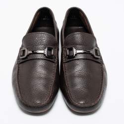 Pre Owned حذاء لوفرز تودز جلد بني سليب أون مقاس 41.5