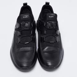 Tod's Black Leather Slip on sneakers Size 41
