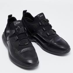 Tod's Black Leather Slip on sneakers Size 41
