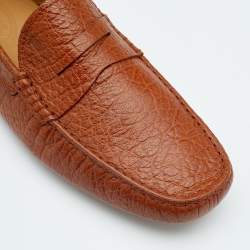 Pre Owned Tod's Brown Leather Loafers Size 42.5