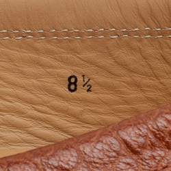 Pre Owned Tod's Brown Leather Loafers Size 42.5