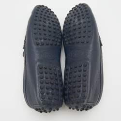 Tod's Blue Leather Slip On Loafers Size 41.5