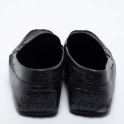 مملوكة مسبقًا Tod's Black Leather Slip On Loafers Size 46.5