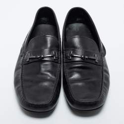 مملوكة مسبقًا Tod's Black Leather Slip On Loafers Size 46.5