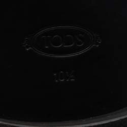 Pre Owned Tod's Black Leather Brogue Lace Up Oxfords Size 45 