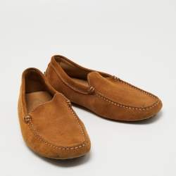 مملوكة مسبقًا Tod's Light Brown Suede Slip On  Loafers Size 42