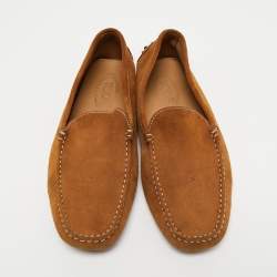 مملوكة مسبقًا Tod's Light Brown Suede Slip On  Loafers Size 42