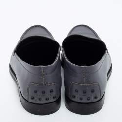 Pre Owned Tods Light Purple Leather Penny Loafers Size 42