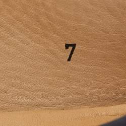 Pre Owned Tod's Blue Suede City Gommino Bow Loafers Size 41