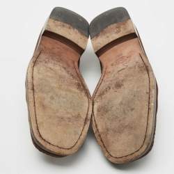 Pre Owned Tod's Brown Suede Slip On Loafers Size 40