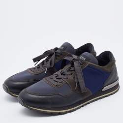 مملوكة مسبقًا Tod's Multicolor Neoprene and Suede Low Top Sneakers Size 44
