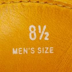 Pre Owned Tod's Yellow Suede Slip On Loafers Size 42.5