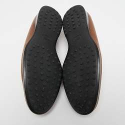مملوكة مسبقًا Tod's Brown Leather Slip On Loafers Size 40