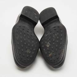 Pre Owned Tod's Black Leather Penny Loafers Size 45.5