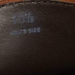 Pre Owned Tod's Brown Leather Slip On Loafers Size 45  