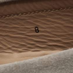 Pre Owned Tods Grey Suede Penny Gommini Loafers Size 42