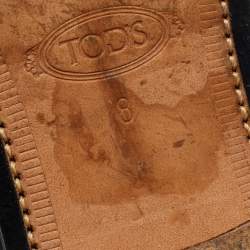 مملوكة مسبقًا Tod's Black Leather Lace Up Oxfords Size 42