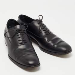 مملوكة مسبقًا Tod's Black Leather Lace Up Oxfords Size 42