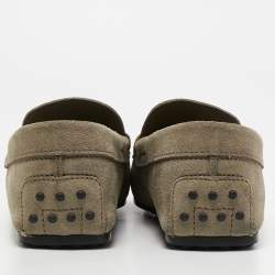 Tod's Grey Suede Gommini Loafers Size 42