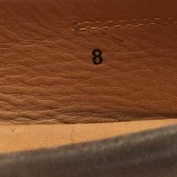 مملوكة مسبقًا Tod's Dark Grey Nubuck Leather Gommini Loafers Size 42