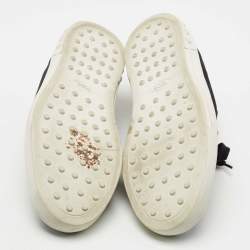 Tods Navy Blue/White Suede and Leather Low Top Sneakers Size 41.5
