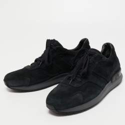 مملوكة مسبقًا Tod's Black Suede Low Top Sneakers Size 44