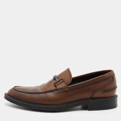 Tod's Brown Leather Slip on Loafers Size 41.5